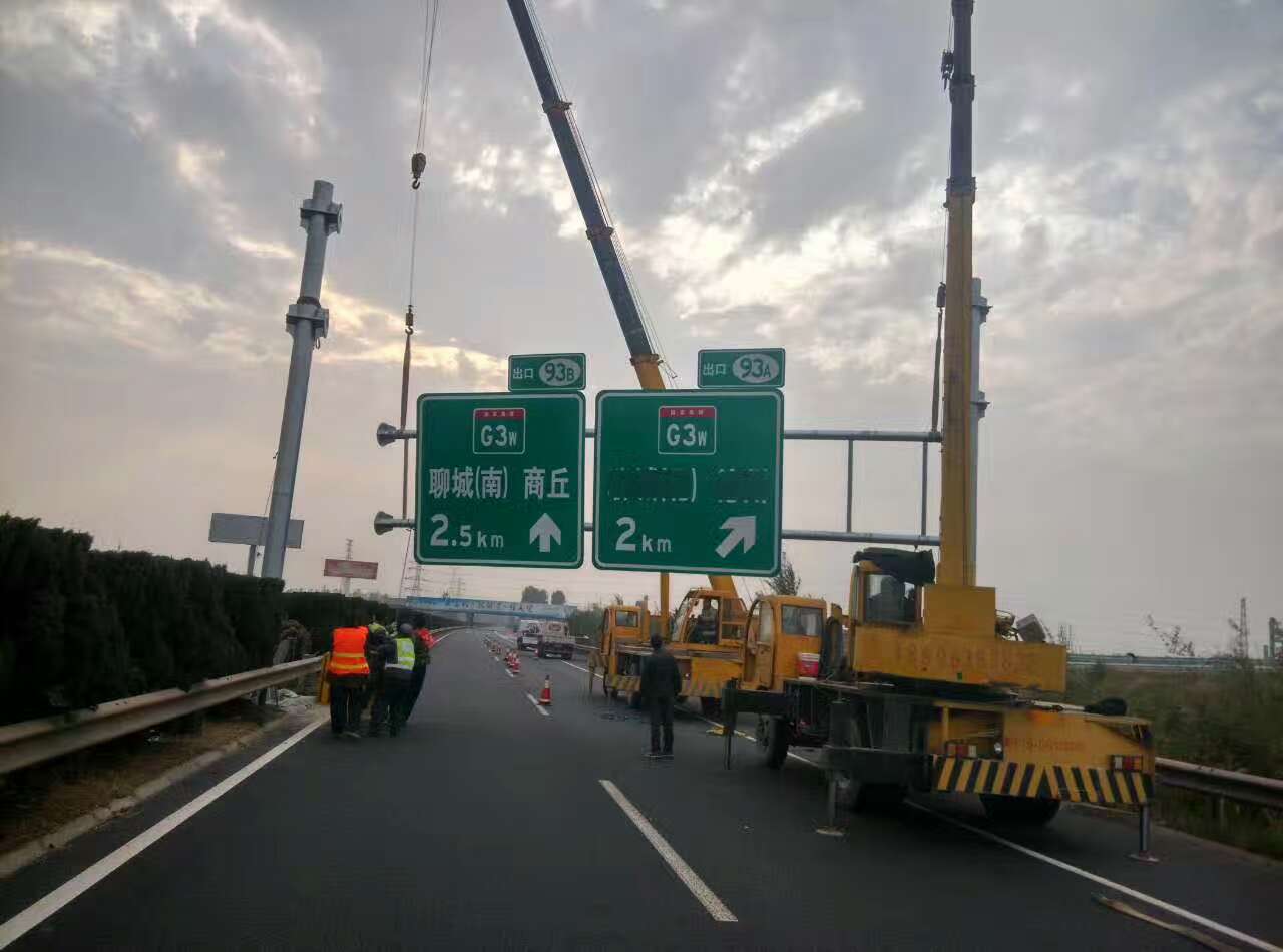 河南河南高速公路标志牌施工案例